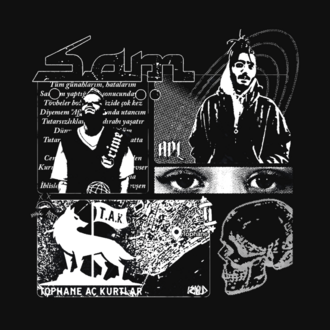 ŞAM FANMADE Oversize T-Shirt Siyah