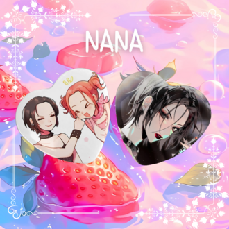 Nana Anime Kalpli Buton Rozet Seti - 2 Adet