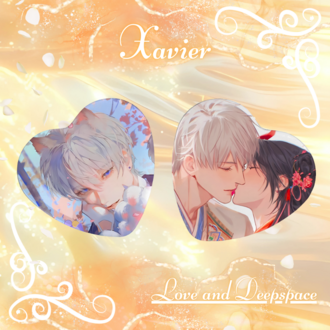 Love and Deepspace Xavier Kalpli Buton Rozet Seti - 2 Adet