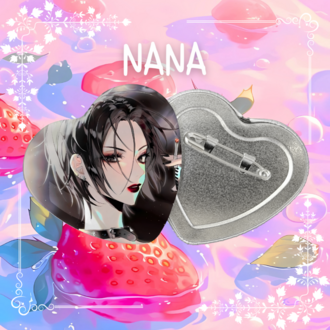 Nana Anime Kalpli Buton Rozet 02