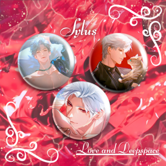 Love and Deepspace Sylus Buton Rozet Seti - 3 Adet