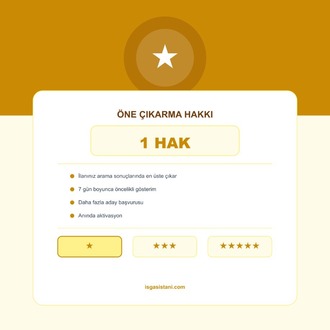 1 ÖNE ÇIKARMA HAKKI
