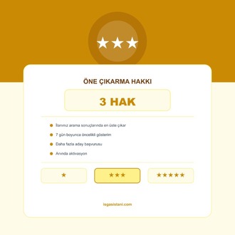 3 ÖNE ÇIKARMA HAKKI