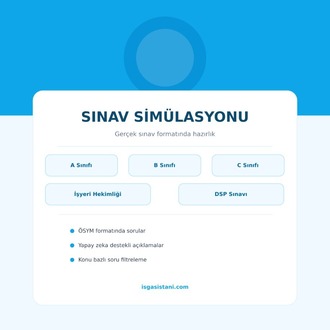 Sınav Simülasyonu(İSG Sınav Modülü)(60 Adet Sınav Hakkı)