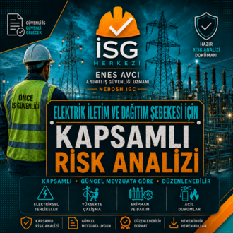 Elektrik İletim ve Dağıtım Şebekesi Risk Analizi | Düzenlenebilir İSG Dokümanı