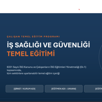 Temel İş Sağlığı ve Güvenliği Eğitim Sunumu | Hazır İSG Eğitim Slaytı