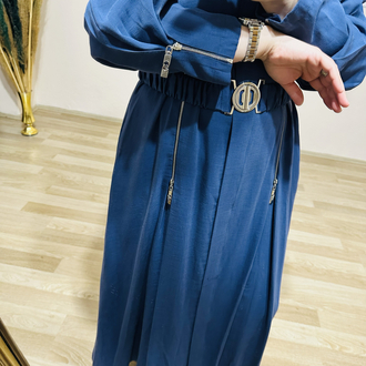 Orhan store ferace elbise indigo 