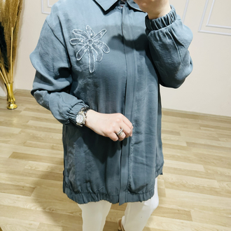 Armine tensel tunik petrol renk 
