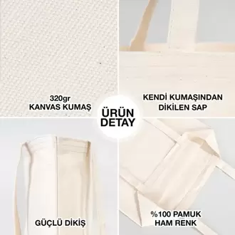 35×40 cm Kanvas Çanta