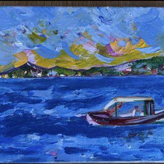 "Gölyazı" acrylic on canvas, 24x30 cm, original painting