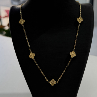5’li Gold Yonca Kolye