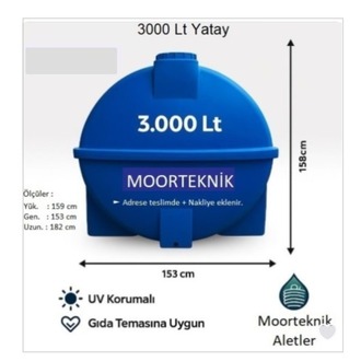 Su Deposu - 3000 Litre Yatay