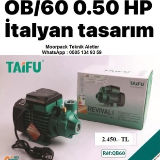Mikro Vortex Yüzey Su Pompası - 0,50 Hp