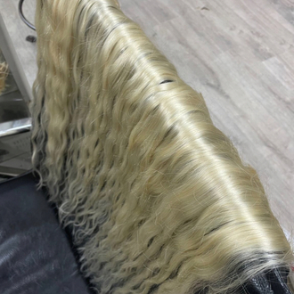 6’lı Set 50cm Platin Gerçek Saç Çıt Çıt