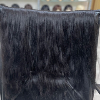 5’li Set 50cm Koyu Kestane Gerçek Saç Çıt Çıt