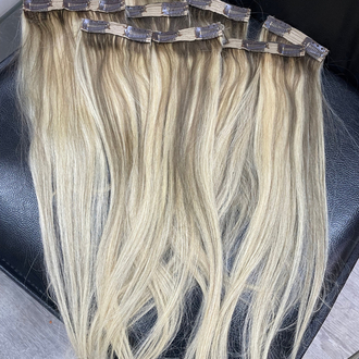 6’lı Set 50cm Röfleli Gerçek Saç Çıt Çıt
