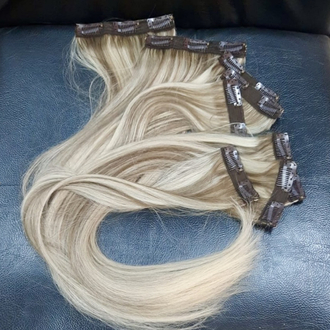 6’lı Set 50cm Röfleli Gerçek Saç Çıt Çıt