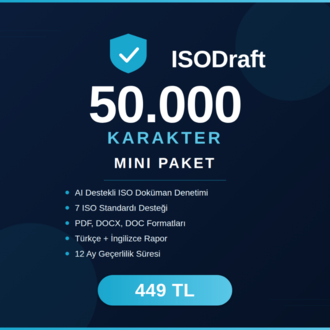 ISODraft Mini Paket — 50.000 Karakter