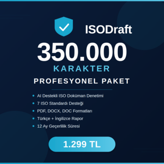 ISODraft Profesyonel Paket — 350.000 Karakter