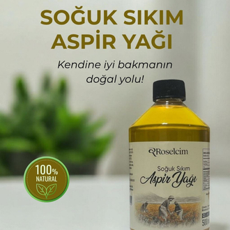 Aspir Yağı (Soğuk Sıkım 500 ml)
