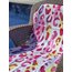 Pembe Leopar Desen Baskılı Plaj Havlusu