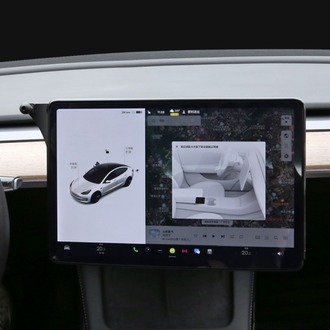 Tesla Model Y / Model 3 Ekran Arkasına Takılan Cep Telefonu Tutucusu, Siyah Renk