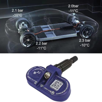Tesla Model Y / Model 3 Orijinal Bluetooth Lastik Basıncı Sensörü (TPS), Mavi Renk