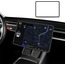 Tesla Model Y Ön Ekran Koruyucu Çerçevesi Silikon SİYAH