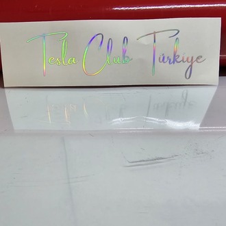 Tesla Club Türkiye STİCKER SINIRLI ÜRETİM