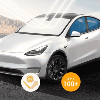 Tesla Model Y UV Korumalı Ön Cam İçin Güneşlik Perdesi, Siyah Renk