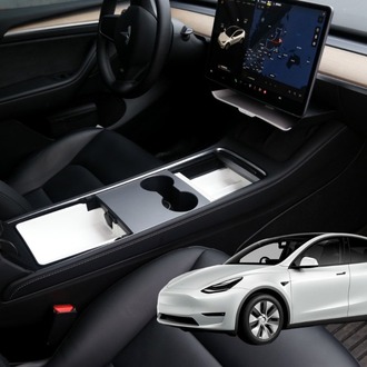Model Y/Model 3 Orta Konsol ve Kol Dayama Düzenleyici,Entegre Stok Kutusu, Ekran Altı Düzenleyici