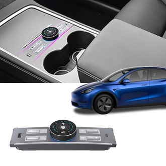 JUNIPER Fiziksel Düğmeli Orta Konsol LCD USB Hubı, Siyah Renk