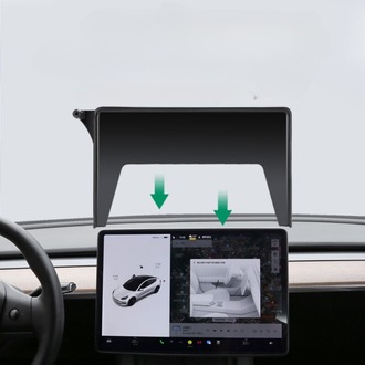Tesla Model Y / Model 3 Ekran Arkasına Takılan Cep Telefonu Tutucusu, Siyah Renk