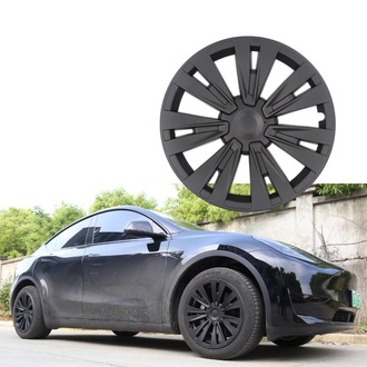 Tesla Model Y X PLAID Jant Kapağı Seti 19 İnç, Mat Siyah Renk 4 ADET