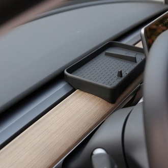 Tesla Model Y / Model 3 Silikon Ekran Arkasına Takılan Düzenleyici, Siyah Renk