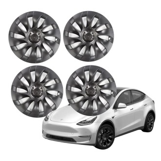 Model Y CYCLONE Jant Kapağı Seti 20 İnç, Mat Siyah Renk (4 Adet Set Olarak Satılmaktadır.)