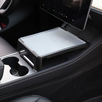 Tesla Model Y / Model 3 Ön Orta Konsol Çok Amaçlı Masa, Gri Renk