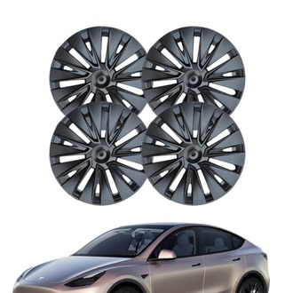 Model Y CHIC Simetri Jant Kapağı Seti 19 İnç, Mat Siyah Renk (4 Adet Set Olarak Satılmaktadır.