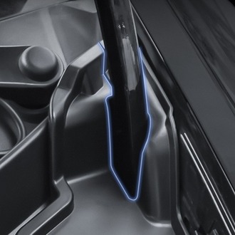 Tesla Model Y Ön Kaput İçi Su Kılavuz Kanalı, 2 Adet Set Olarak, Siyah Renk