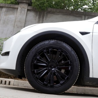 Tesla Model Y X PLAID Jant Kapağı Seti 19 İnç, Parlak Siyah Renk 4 ADET