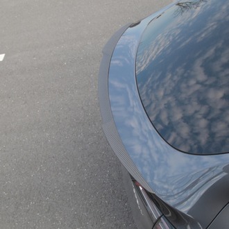 Tesla Model Y Arka Tampon İnce Spor Tip Spoyleri Mat Karbon, Siyah Renk
