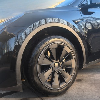 Model Y AEROX Simetri Jant Kapağı Seti 19 İnç, Mat Siyah Renk