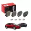 Tesla Model Y / Model 3 Arka Fren Balatası Takımı, Sport Paket, Brembo Marka