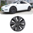 Tesla Model Y NOVA Jant Kapağı Seti 19 İnç, Mat ve Piyano Parlak Siyah İki Renkli 4 ADET