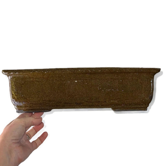 Büyük Stoneware Seramik Bonsai Saksısı 37 cm