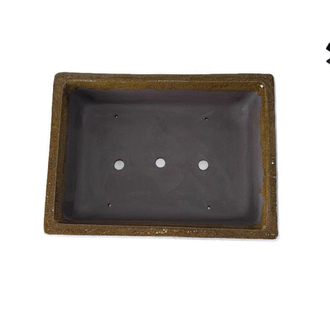 Büyük Stoneware Sırlı Seramik Saksısı 40 cm
