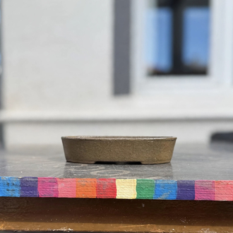 Stoneware Sırlı Seramik Bonsai Saksısı 16 cm