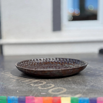El Yapımı Stoneware Sırlı Seramik Tabak 28 cm