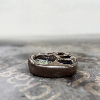 Stoneware Cam Detaylı Seramik Kulluk
