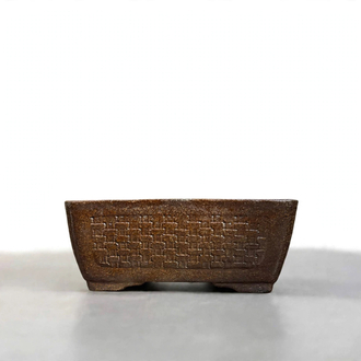 El Yapımı Stoneware Sırlı Seramik Bonsai Saksısı 16 cm